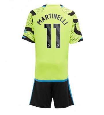 Arsenal Gabriel Martinelli #11 Borta Kläder Barn 2023-24 Kortärmad (+ Korta byxor)